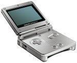 Nintendo Game Boy Advance SP System Platinum w/Replacement Battery & 3rd Party Charging Cable [Loose Game/System/Item]